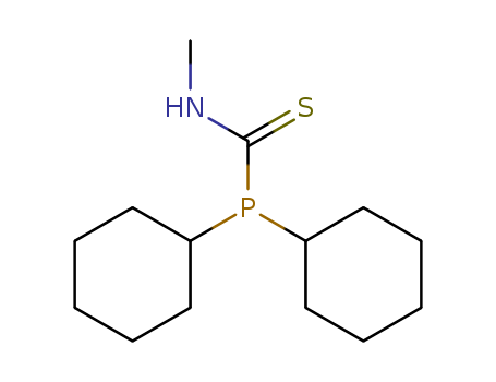Molecular Structure of 14633-74-0 (Phosphinecarbothioamide, 1,1-dicyclohexyl-N-methyl-)