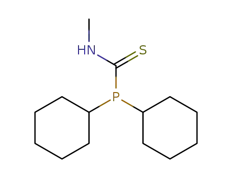 Molecular Structure of 14633-74-0 (Phosphinecarbothioamide, 1,1-dicyclohexyl-N-methyl-)