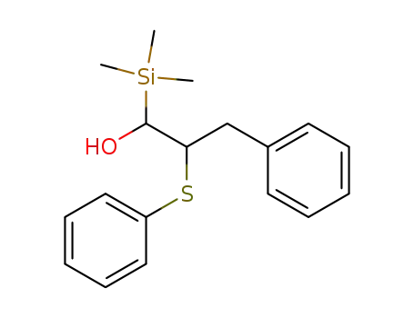3-Phenyl-2-phenylsulfanyl-1-trimethylsilanyl-propan-1-ol