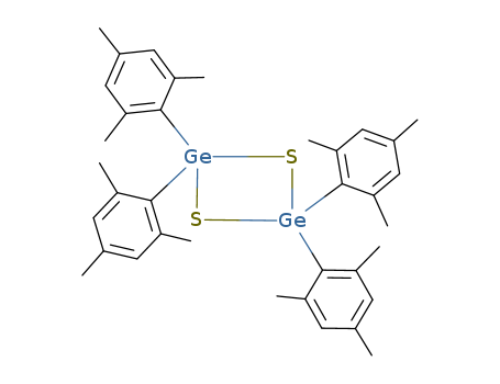 Molecular Structure of 114552-14-6 (1,3,2,4-Dithiadigermetane, 2,2,4,4-tetrakis(2,4,6-trimethylphenyl)-)
