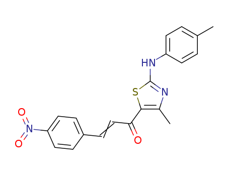 2-Propen-1-one,1-[4-methyl-2-[(4-methylphenyl)amino]-5-thiazolyl]-3-(4-nitrophenyl)-