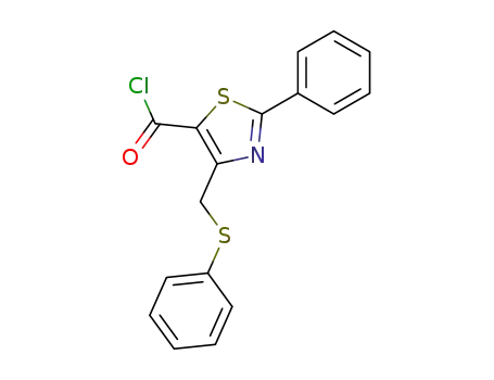 2-Phenyl-4-phenylsulfanylmethyl-thiazole-5-carbonyl chloride