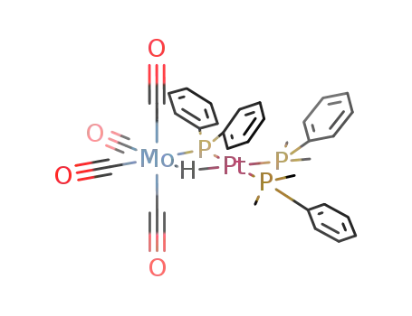 (CO)4Mo(μ-PPh2)(μ-H)Pt(PMe2Ph)2