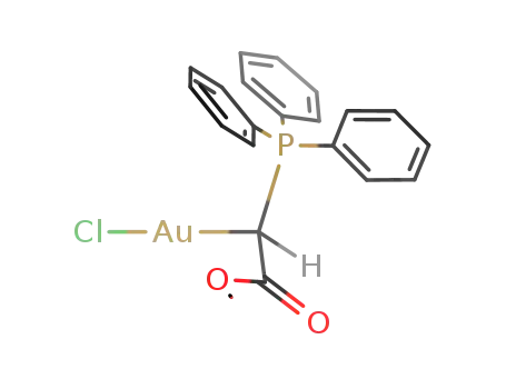 AuClCH(P(C<sub>6</sub>H<sub>5</sub>)3)CO<sub>2</sub>CH<sub>3</sub>