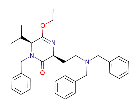 (3S,6S)-1-benzyl-3-(2-dibenzylaminoethyl)-5-ethoxy-1,6-dihydro-6-isopropylpyrazin-2-(3H)-one