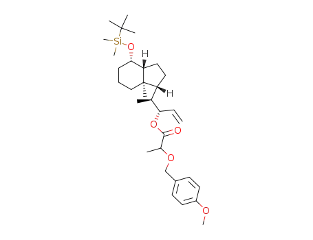 2-(4-Methoxy-benzyloxy)-propionic acid (S)-1-{(S)-1-[(1R,3aR,4S,7aR)-4-(tert-butyl-dimethyl-silanyloxy)-7a-methyl-octahydro-inden-1-yl]-ethyl}-allyl ester