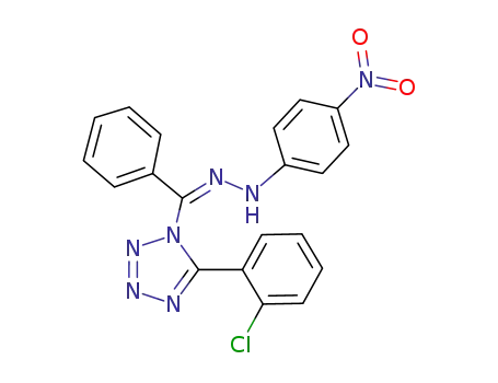 N-[1-[5-(2-Chloro-phenyl)-tetrazol-1-yl]-1-phenyl-meth-(Z)-ylidene]-N'-(4-nitro-phenyl)-hydrazine