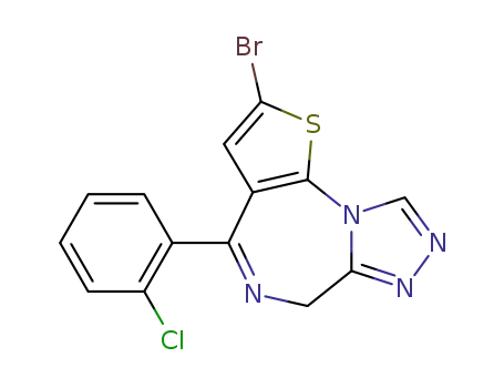 2-bromo-4-(2-chlorophenyl)-6H-thieno[3,2-f][1,2,4]triazolo[4,3-a][1,4]diazepine