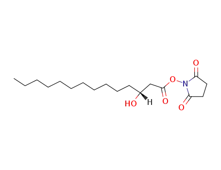 Molecular Structure of 33796-65-5 (N-(R)-3-hydroxytetradecanoyloxysuccinimide)