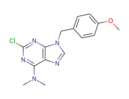 2-CHLORO-9-[(4-METHOXYPHENYL)METHYL]-N,N-DIMETHYL-9H-PURIN-6-AMINE