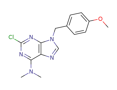 9H-Purin-6-amine, 2-chloro-9-((4-methoxyphenyl)methyl)-N,N-dimethyl-