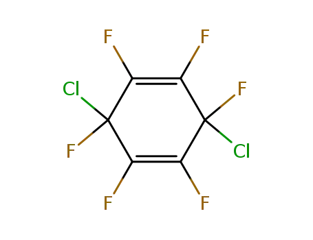Molecular Structure of 61807-06-5 (1,4-Cyclohexadiene, 3,6-dichloro-1,2,3,4,5,6-hexafluoro-)