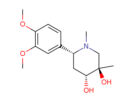 3,4-PIPERIDINEDIOL,6-(3,4-DIMETHOXYPHENYL)-1,3-DIMETHYL-,(1-A,3-A,4-SS,6-BETA)-