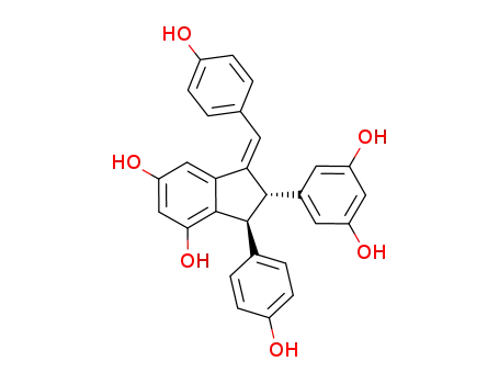 1H-Indene-4,6-diol,2-(3,5-dihydroxyphenyl)- 2,3-dihydro-3-(4-hydroxyphenyl)-1-[(4- hydroxyphenyl)methylene]-,(1Z,2R,3R)-rel-(- )-