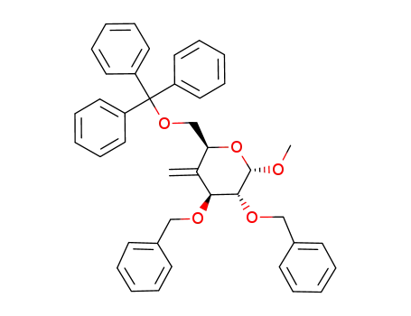 methyl 2,3-di-O-benzyl-4-deoxy-4-C-methylene-6-O-triphenylmethyl-α-D-xylo-hexopyranoside