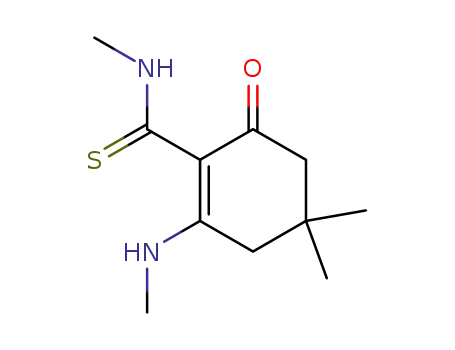 4,4-dimethyl-2-methylamino-6-oxo-N-methylcyclohex-1-enecarbothioamide