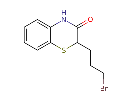 Molecular Structure of 139331-21-8 (2H-1,4-Benzothiazin-3(4H)-one, 2-(3-bromopropyl)-)