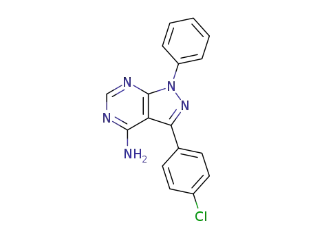 4-Amino-3-(4-chlorophenyl)-1-phenylpyrazolo<3,4-d>pyrimidine