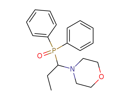 Molecular Structure of 72680-77-4 (Morpholine, 4-[1-(diphenylphosphinyl)propyl]-)