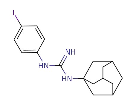 Molecular Structure of 133985-85-0 (1-(4-iodophenyl)-3-(1-adamantyl)guanidine)