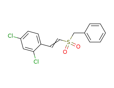 Molecular Structure of 90616-43-6 (Benzene, 2,4-dichloro-1-[2-[(phenylmethyl)sulfonyl]ethenyl]-)