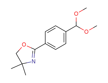 Molecular Structure of 74012-17-2 (2-(4-dimethoxymethyl-phenyl)-4,4-dimethyl-4,5-dihydro-oxazole)
