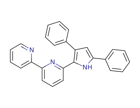 Molecular Structure of 499969-98-1 (2,2'-Bipyridine, 6-(3,5-diphenyl-1H-pyrrol-2-yl)-)