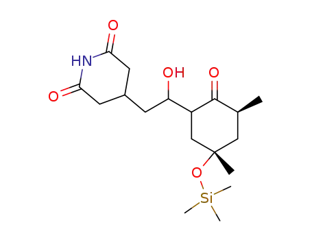 4-[2-((3S,5S)-3,5-Dimethyl-2-oxo-5-trimethylsilanyloxy-cyclohexyl)-2-hydroxy-ethyl]-piperidine-2,6-dione