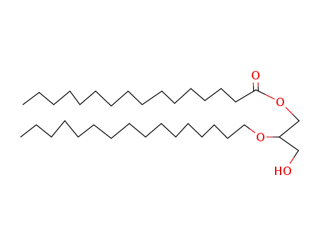 Molecular Structure of 90514-98-0 (Hexadecanoic acid, 2-(hexadecyloxy)-3-hydroxypropyl ester)