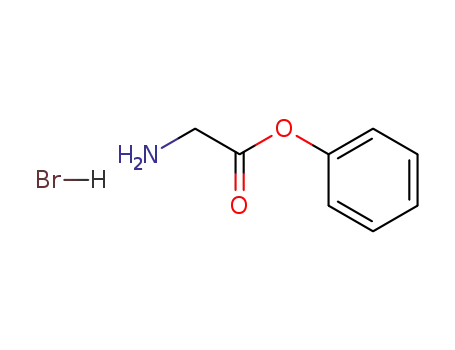 Molecular Structure of 55878-21-2 (glycine phenyl ester hydrobromide)