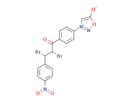 3-<4-<3-(4-nitrophenyl)-2,3-dibromopropionyl>phenyl>sydnone