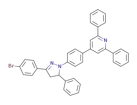 Pyridine,
4-[4-[3-(4-bromophenyl)-4,5-dihydro-5-phenyl-1H-pyrazol-1-yl]phenyl]-2,
6-diphenyl-