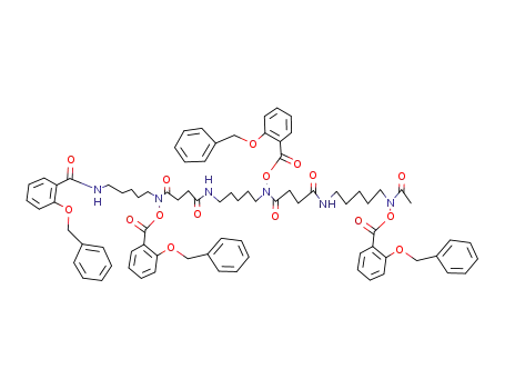 Molecular Structure of 101536-58-7 (N,O',O'',O'''-Tetra(2-benzyloxy-benzoyl)desferri-ferrioxamin B)