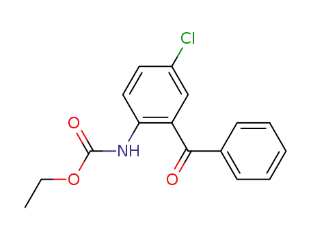 Molecular Structure of 69565-58-8 (ethyl (2-benzoyl-4-chlorophenyl)carbamate)