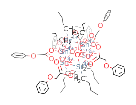Molecular Structure of 929680-99-9 ([(C<sub>4</sub>H<sub>9</sub>Sn(O<sub>2</sub>CCH<sub>2</sub>OC<sub>6</sub>H<sub>5</sub>)O)6])