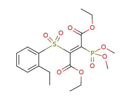 Molecular Structure of 1119195-41-3 (diethyl (E)-2-(dimethoxyphosphoryl)-3-[(2-ethylphenyl)sulfonyl]-2-butenedioate)