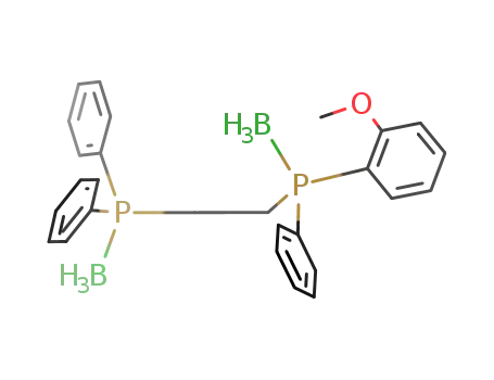 (o-anisyl)PhP(BH<sub>3</sub>)CH<sub>2</sub>CH<sub>2</sub>P(BH<sub>3</sub>)Ph<sub>2</sub>