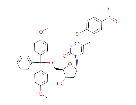 5'-O-(4,4'-Dimethoxytrityl)-4-(S-p-nitrophenyl)-thiothymidine
