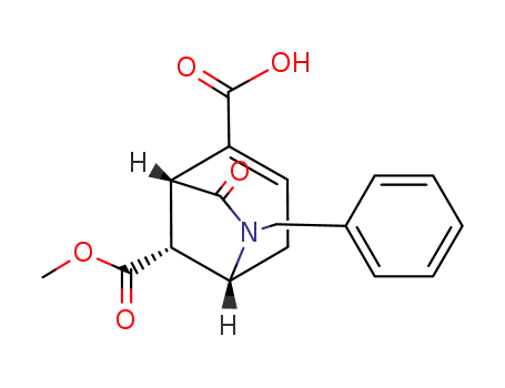 6-benzyl-8-endo-methoxycarbonyl-7-oxo-6-azabicyclo<3.2.1>oct-2-ene-2-carboxylic acid