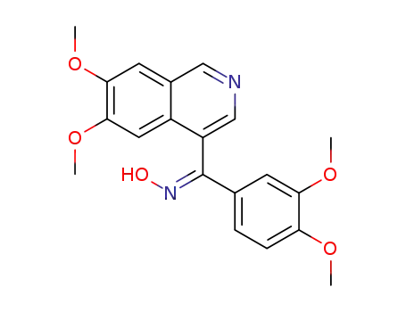 6,7-dimethoxy-4-(3',4'-dimethoxy-α-hydroxyiminobenzyl)isoquinoline