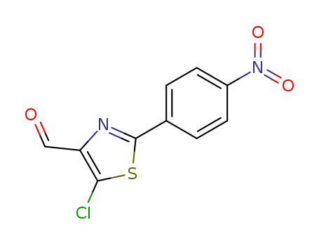 4-Thiazolecarboxaldehyde, 5-chloro-2-(4-nitrophenyl)-