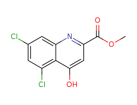 2-Quinolinecarboxylic acid, 5,7-dichloro-4-hydroxy-, methyl ester