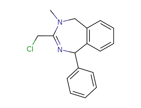 1H-2,4-Benzodiazepine,
3-(chloromethyl)-4,5-dihydro-4-methyl-1-phenyl-