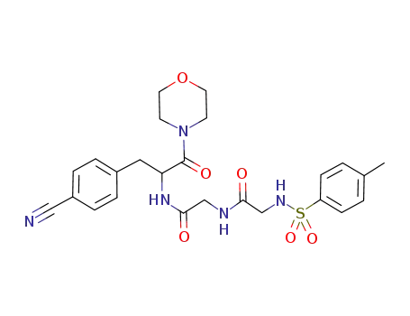 N-{[1-(4-Cyano-benzyl)-2-morpholin-4-yl-2-oxo-ethylcarbamoyl]-methyl}-2-(toluene-4-sulfonylamino)-acetamide