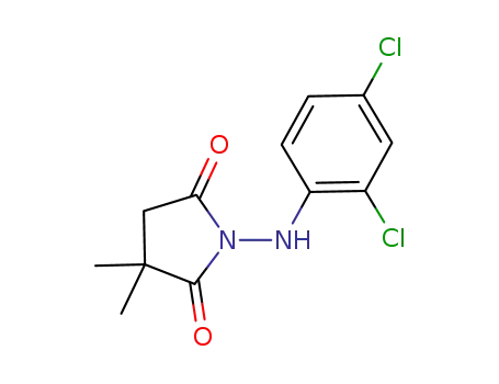 Molecular Structure of 1034317-02-6 (1-(2,4-dichlorophenylamino)-3,3-dimethylpyrrolidine-2,5-dione)