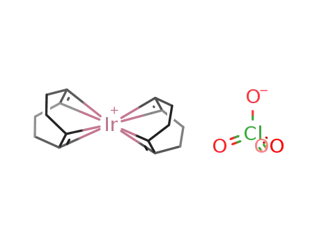 {Ir(C<sub>8</sub>H<sub>12</sub>)2}<sup>(1+)</sup>*ClO<sub>4</sub><sup>(1-)</sup>={Ir(C<sub>8</sub>H<sub>12</sub>)2}{ClO<sub>4</sub>}