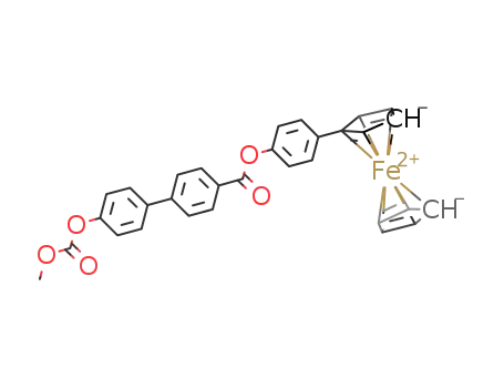 4-ferrocenylphenyl 4'-methoxycarbonyloxy-4-biphenylcarboxylate