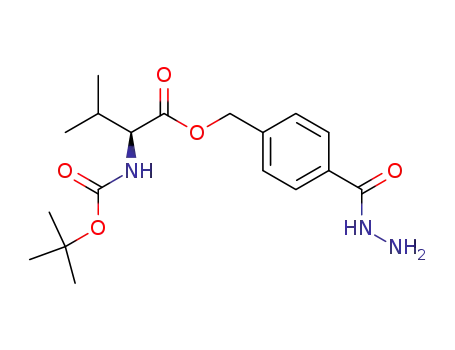 L-Valine, N-[(1,1-dimethylethoxy)carbonyl]-,
[4-(hydrazinocarbonyl)phenyl]methyl ester