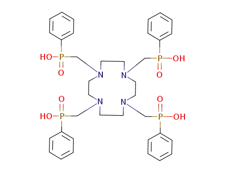 Molecular Structure of 138149-64-1 (1,4,7,10-tetraazacyclododecane-1,4,7,10-tetrayltetramethylenetetrakis(phenylphosphinic acid))