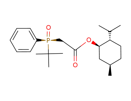 (R<sub>p</sub>)-[(tert-butyl)(phenyl)phosphinoyl]acetic acid menthyl ester